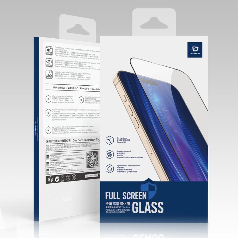 Tempered Glass Full Face Dux Ducis Apple iPhone 17 Μαύρο (1 τεμ.)