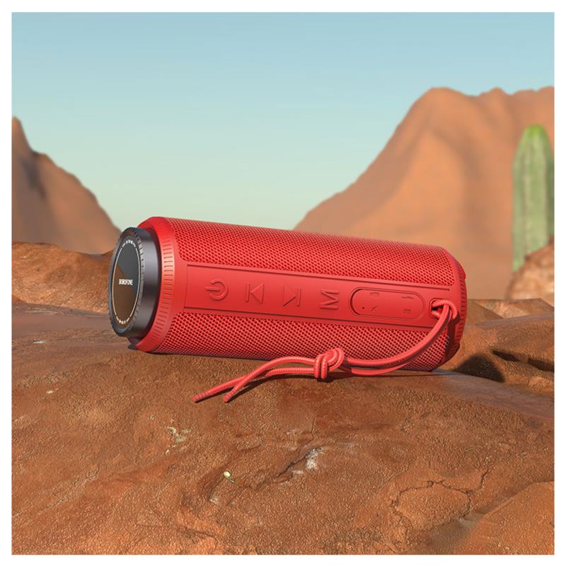 Φορητό Ηχείο Bluetooth Borofone BR22 Sports TWS BT 5.1 Ραδιόφωνο FM USB AUX MicroSD 1200mAh 10W Κόκκινο