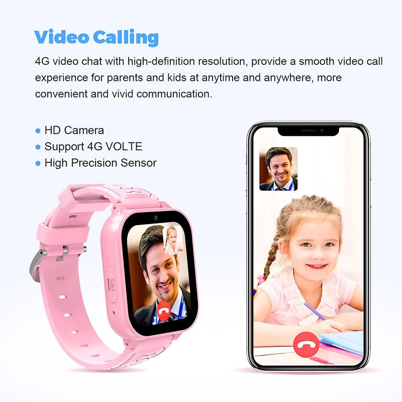 Smartwatch Blavec K-02 με GPS για Παιδιά Ροζ