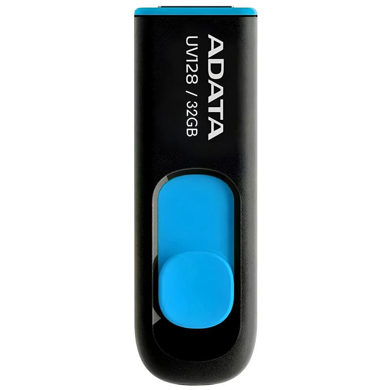 USB 3.2 Flash Disk Adata UV128 USB A 32GB Μαύρο