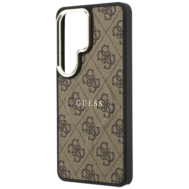 Θήκη PU Guess Samsung Galaxy S26 Ultra 5G Magnetic Hardcase Classic 4G Καφέ
