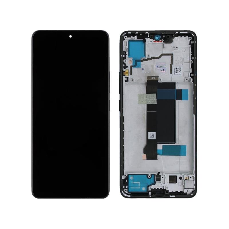 Οθόνη με Touch Screen & Μεσαίο Πλαίσιο Xiaomi Redmi Note 13 Pro 5G Μαύρο (Original)