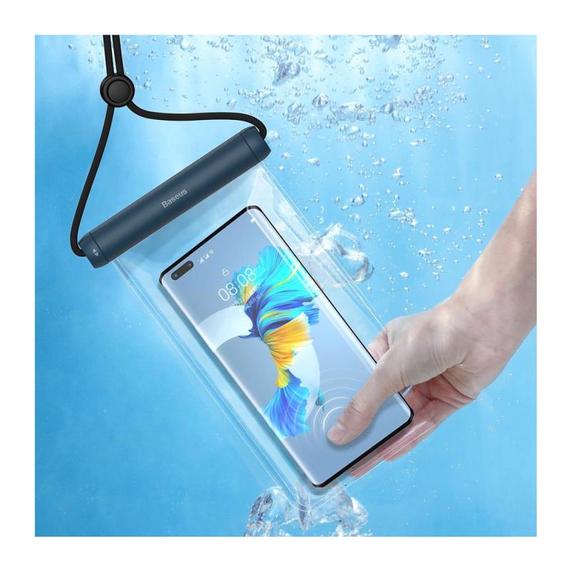 Waterproof Θήκη Baseus Slide-Cover για Smartphones μέχρι 7.2" Μπλε