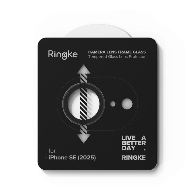 Tempered Glass Full Face Ringke για Τζαμάκι Κάμερας Apple iPhone 16e Μαύρο (2 τεμ)