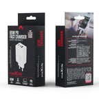 Φορτιστής Ταξιδίου Ταχείας Φόρτισης Maxlife MXTC-08-65ACC με Τριπλή Έξοδο USB A & 2xUSB C PD QC 65W Λευκό