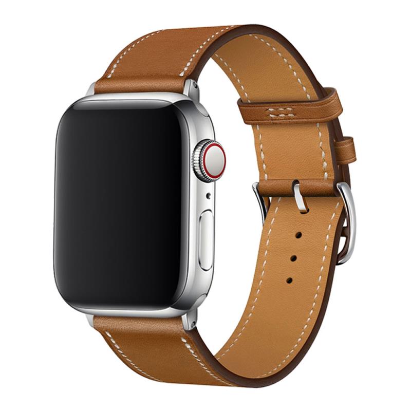 Λουράκι Devia Elegant PU Leather Apple Watch (38/ 40/ 41/ 42mm) Καφέ