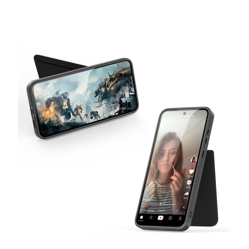 Θήκη Δερμάτινη Dux Ducis Samsung Galaxy S25 5G 3 σε 1 Magnetic με Stand Rafi II Μαύρο