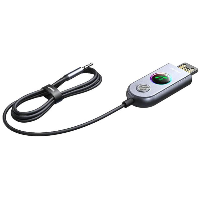 Bluetooth Audio Receiver USB & AUX Joyroom JR-CB6 Car-B για Αυτοκίνητο & Άλλες Συσκευές Σκούρο Γκρι