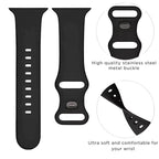 Λουράκι Σιλικόνης για Apple Watch 42/ 44/ 45/ 46/ 49mm Μαύρο (Ασυσκεύαστο)