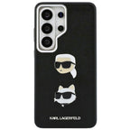 Θήκη TPU Karl Lagerfeld Samsung Galaxy S26 Ultra Wrapped Leather Saffiano with K&C Head Pin Μαύρο