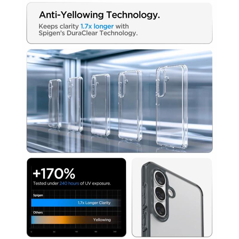 Θήκη TPU & PC Spigen Samsung Galaxy S26 5G Ultra Hybrid Διάφανο-Γκρι