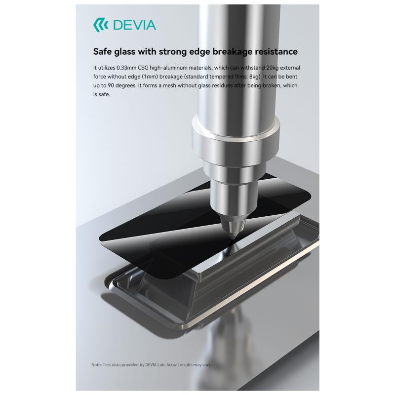 Tempered Glass Full Face Privacy Devia Apple iPhone Air με Βοηθητικό Εργαλείο Van Μαύρο (1 τεμ.)