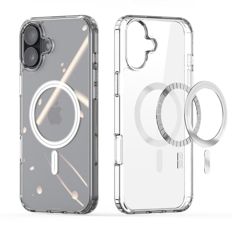 Θήκη TPU & PC Dux Ducis Apple iPhone 16 Magnetic MagSafe Clin Διάφανο