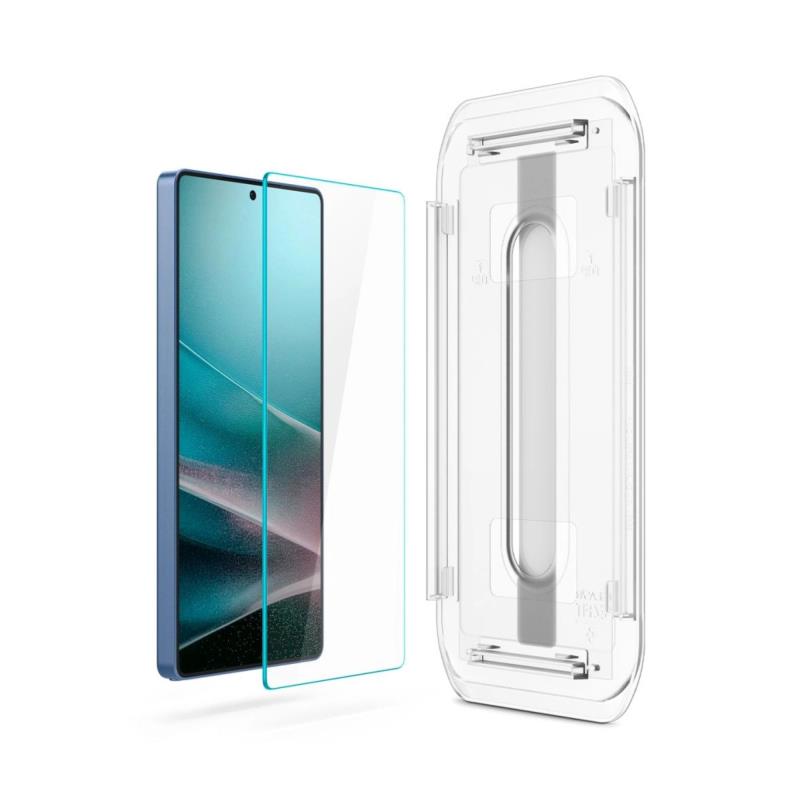 Tempered Glass Full Face Spigen Glas.tR EZ-FIT Samsung S938 Galaxy S25 Ultra 5G (2 τεμ.)