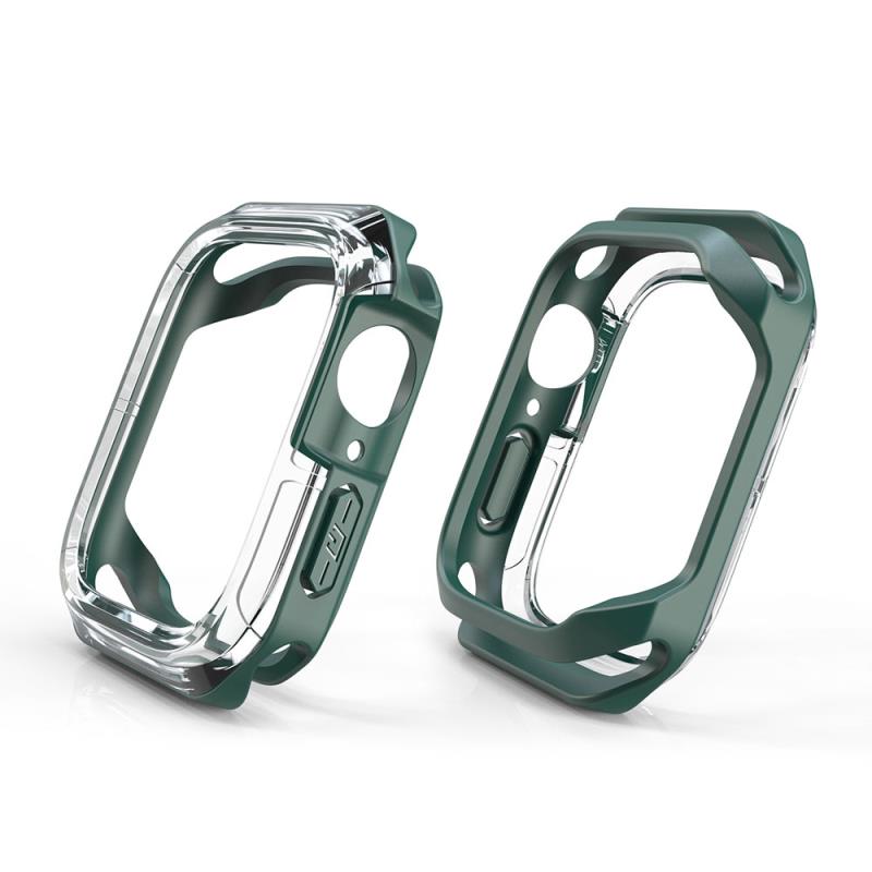 Θήκη TPU & PC Devia Sport Apple Watch 7/ 8/ 9 41mm Shock Proof Πράσινο