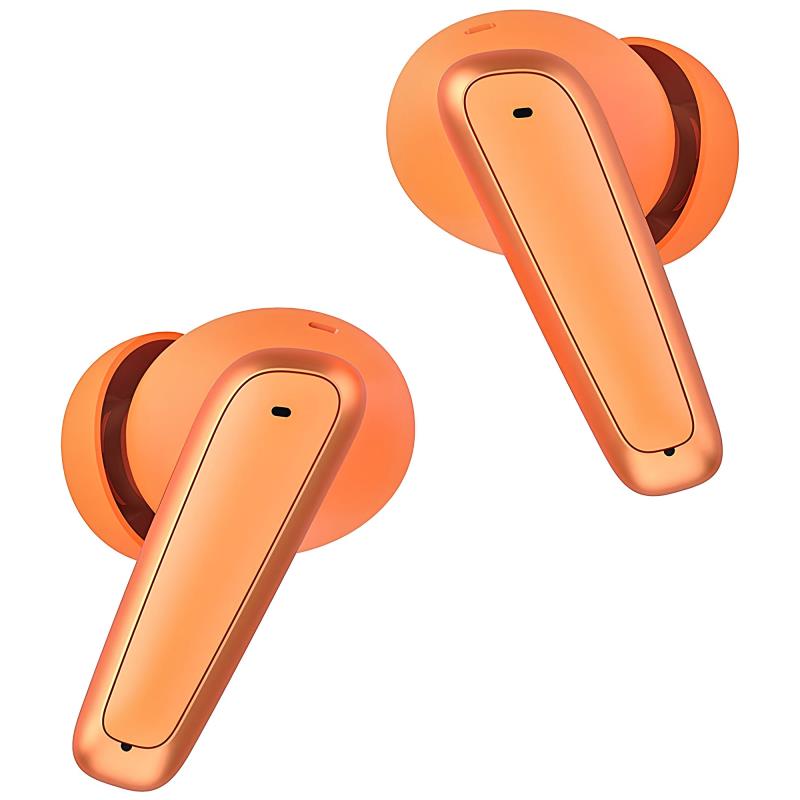 True Wireless Ακουστικά Bluetooth Blavec BW-07 Live ANC με Οθόνη LCD Πορτοκαλί