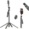 Ασύρματο Selfie Stick & Τρίποδο Blavec Q-01 με AI Face Tracking & Τηλεχειριστήριο για Smartphones Πλάτους 65mm έως 95mm Μαύρο
