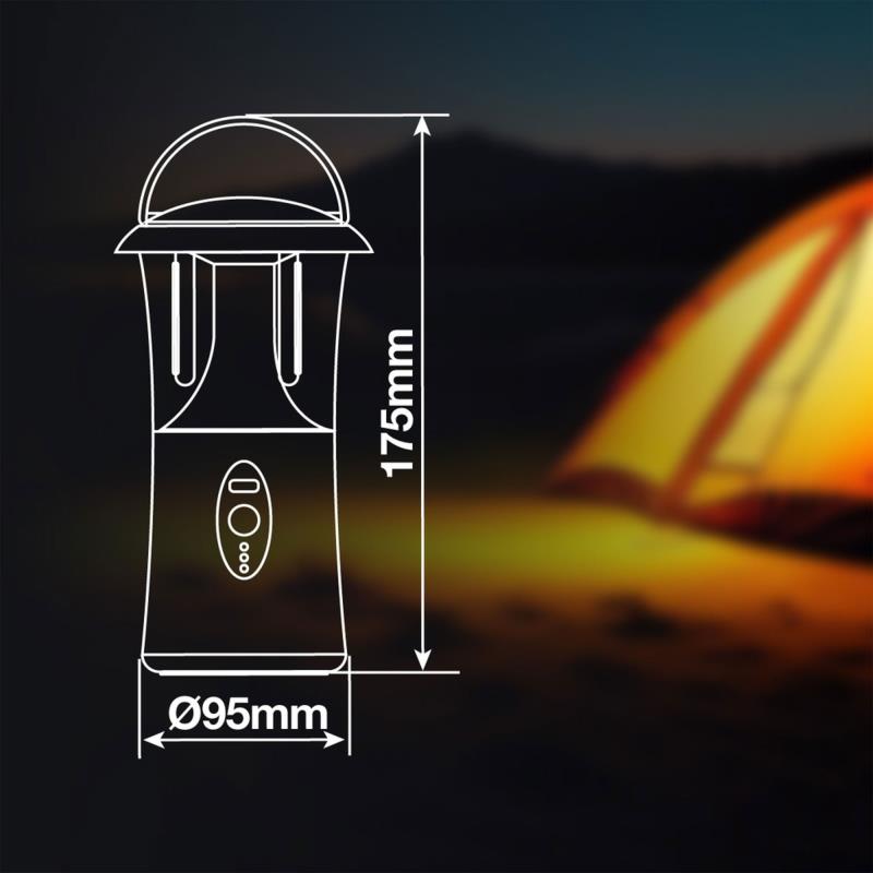 Επαναφορτιζόμενος Φακός LED GSC 5W 1200mAh 360lm Καφέ