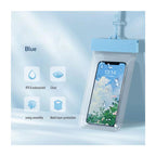 Waterproof Θήκη inos για Smartphones έως 6.9" Διάφανο-Γαλάζιο