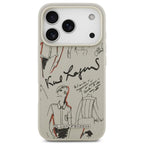 Θήκη TPU Karl Lagerfeld Apple iPhone 17 Pro Hardcase Grained Pattern Logo Γκρι