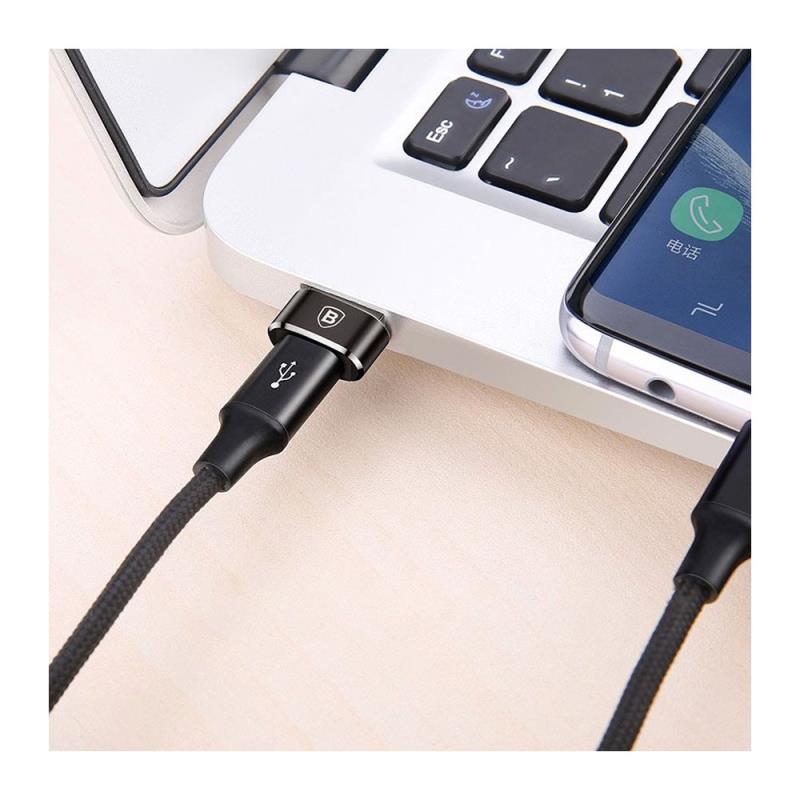 Αντάπτορας Baseus USB C Θηλυκό σε USB A Αρσενικό Μαύρο