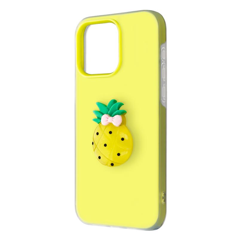 Θήκη TPU & PC inos Samsung A576 Galaxy A57 5G Fresh Pop Pineapple Κίτρινο