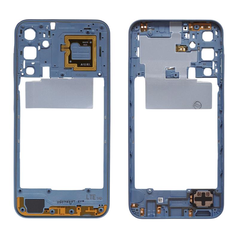 Μεσαίο Πλαίσιο με Κουδούνι Samsung A155F Galaxy A15 Μπλε (Original)