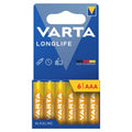 Μπαταρία Alkaline Varta Longlife AAA LR03 Plastic Free (6 τεμ)