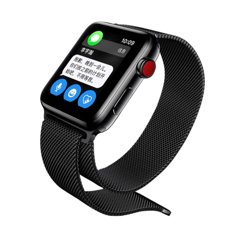 Λουράκι Devia Milanese Loop Apple Watch (44/ 45/ 46/ 49mm) Elegant Μαύρο