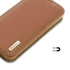 Θήκη Δερμάτινη Dux Ducis Hivo RFID Wallet Apple iPhone 15 Plus Καφέ