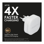 Φορτιστής Ταξιδίου Duracell με Έξοδο USB C PD 20W Λευκό