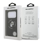 Θήκη Σιλικόνης Karl Lagerfeld Magsafe Apple iPhone 17 Pro Max Ring Karl & Choupette Μαύρο