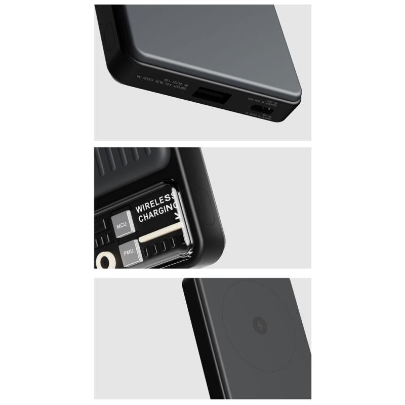 Φορτιστής Ανάγκης Devia S28 22.5W 10000mAh Magnetic Wireless Extreme Speed Ανοικτό Γκρι