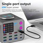 Πολυφορτιστής Πάγκου MaAnt Dian Ba 2 με 9 Θύρες USB A & 3 Θύρες USB C & 1 Ασύρματη PD 3.0/ QC 3.0 300W & Οθόνη Ενδείξεων Γκρι