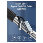 Καλώδιο HDMI σε USB C Devia EC084 (Updated) 2m Storm Μαύρο