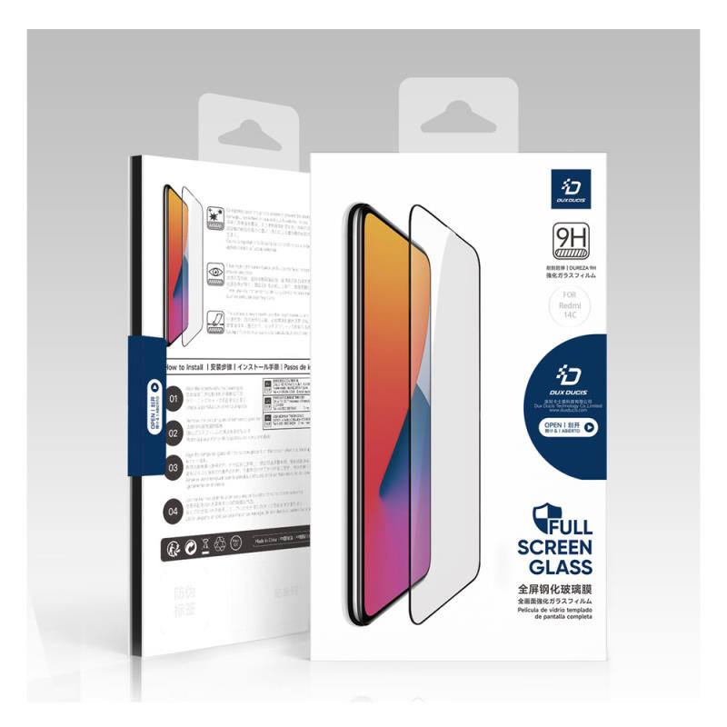 Tempered Glass Full Face Dux Ducis Xiaomi Redmi 14C/ Poco C75 Μαύρο (1 τεμ.)