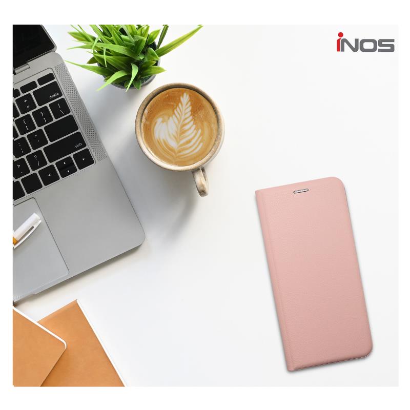 Θήκη Flip Book inos Xiaomi Poco C85/ Redmi 15C 4G/ Redmi 15C 5G Foldio Ροζ