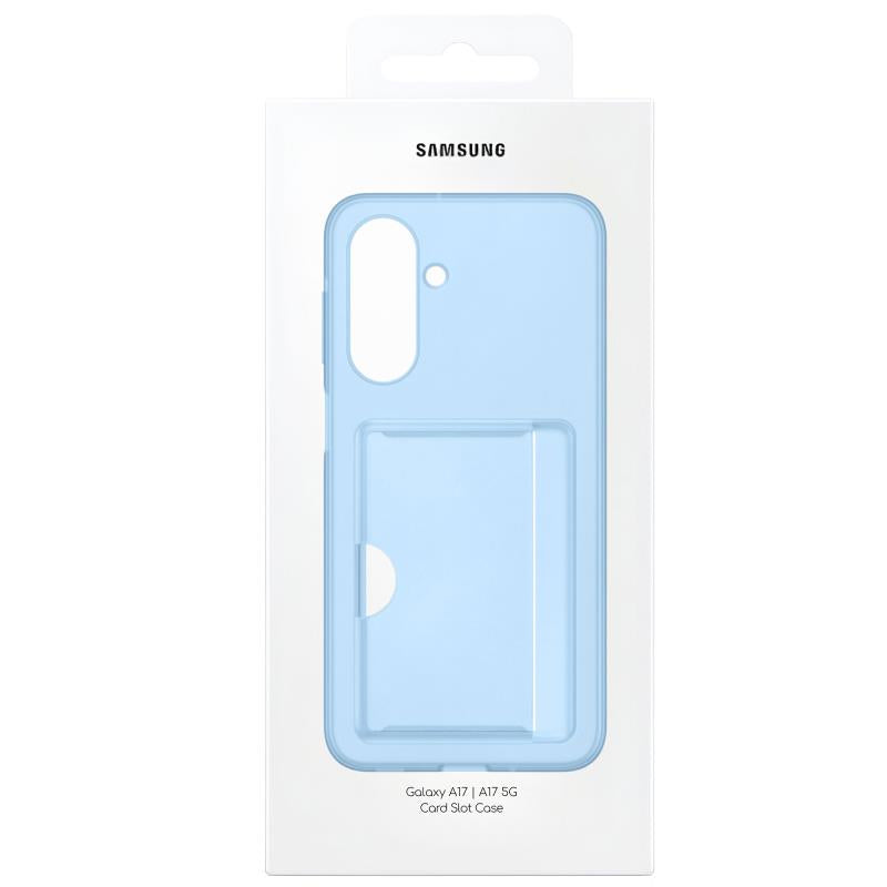 Θήκη Σιλικόνης Samsung EF-OA176TLE A176 Galaxy A17 5G με Card Slot Μπλε