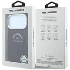 Θήκη TPU Karl Lagerfeld Apple iPhone 18 Pro Max/ 17 Pro Max MagSafe Leather Ring RSG Logo Μπορντώ