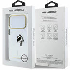 Θήκη PC/TPU Karl Lagerfeld Magsafe Apple iPhone 18 Pro/ 17 Pro IML Peekaboo Print & Metal Frame Choupette Διάφανο