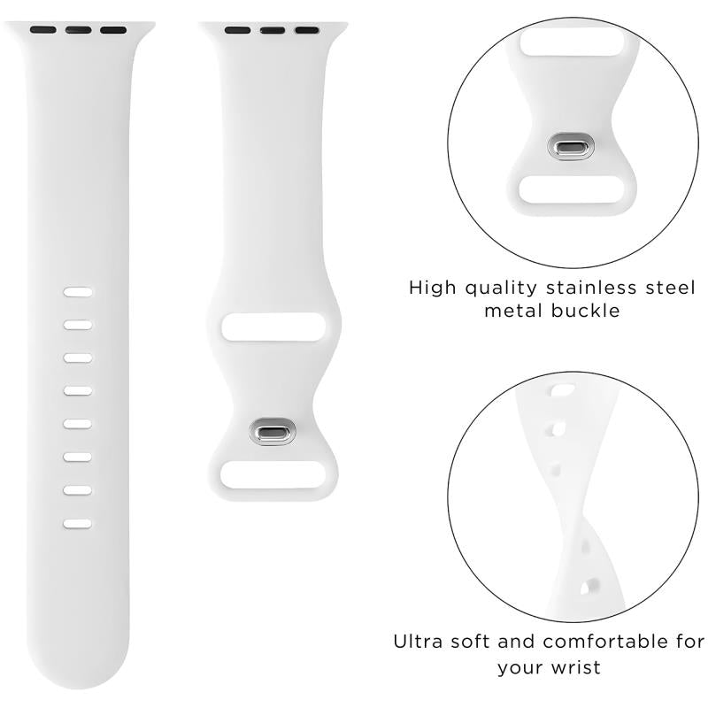 Λουράκι Σιλικόνης για Apple Watch 42/ 44/ 45/ 46/ 49mm Γκρι (Ασυσκεύαστο)