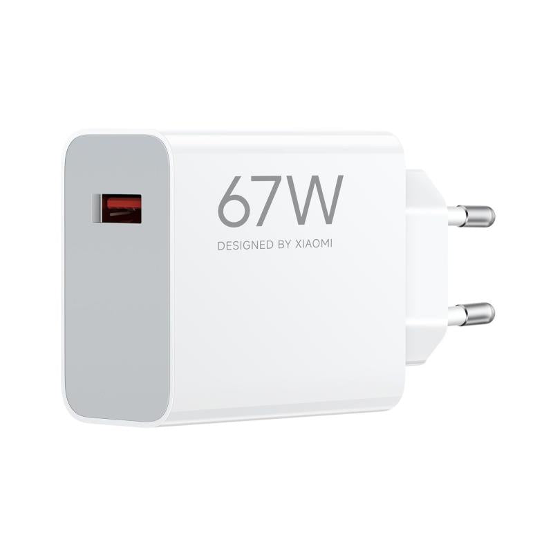Φορτιστής Ταξιδίου Ταχείας Φόρτισης Xiaomi HyperCharge με Έξοδο USB A 67W Λευκό