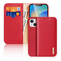 Θήκη Δερμάτινη Dux Ducis Hivo RFID Wallet Apple iPhone 15 Κόκκινο