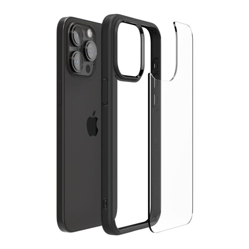 Θήκη TPU & PC Spigen Ultra Hybrid Apple iPhone 15 Pro Max Διάφανο-Μαύρο