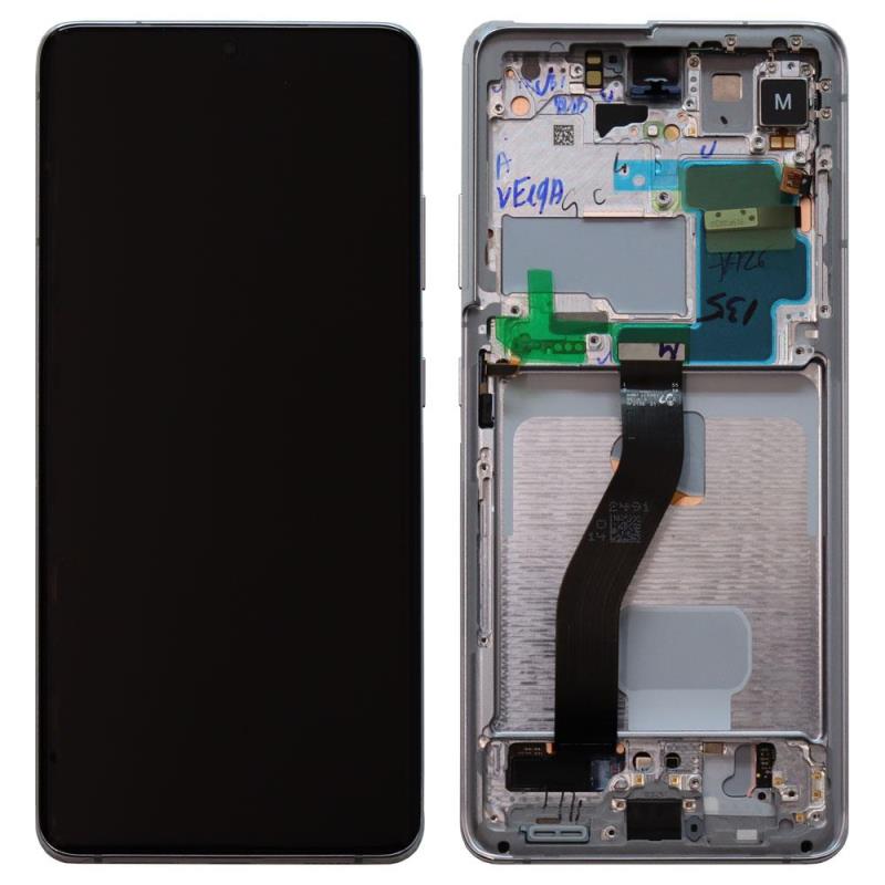 Samsung G998B Galaxy S21 Ultra 5G Silver Original Touch Screen & Front Frame