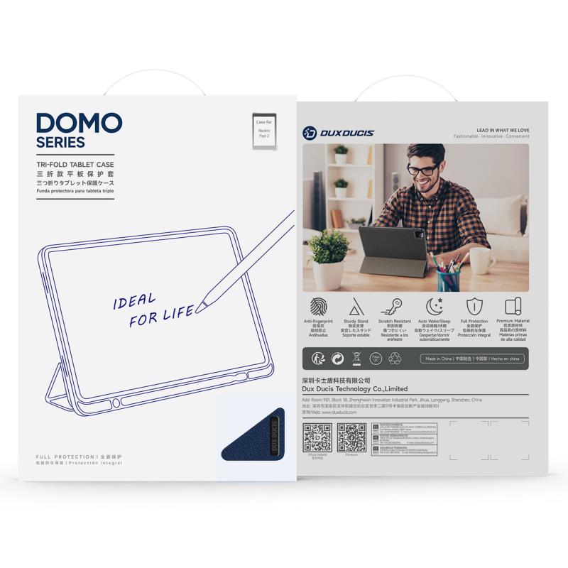 Θήκη TPU Flip Shock Proof Dux Ducis Domo Xiaomi Redmi Pad 2 11.0" (2025) Μαύρο