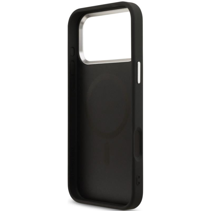 Θήκη PU & Eco-Leather Guess MagSafe Apple iPhone 18 Pro Max/ 17 Pro Max Hardcase Triangle Logo Μαύρο