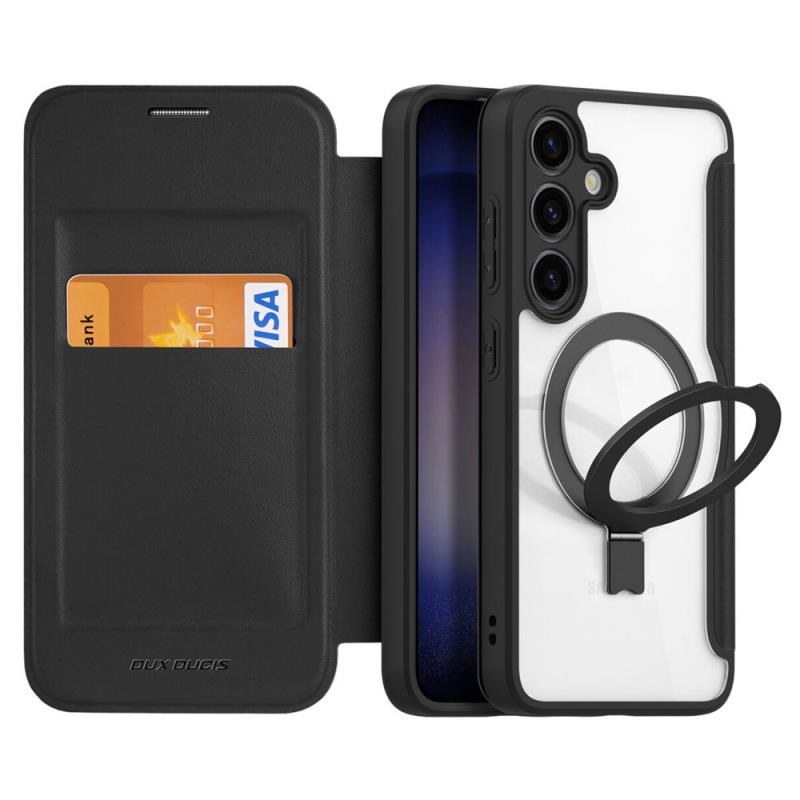 Θήκη Flip Dux Ducis Samsung Galaxy S24 5G Magnetic Wallet με Stand Skin X Pro Μαύρο