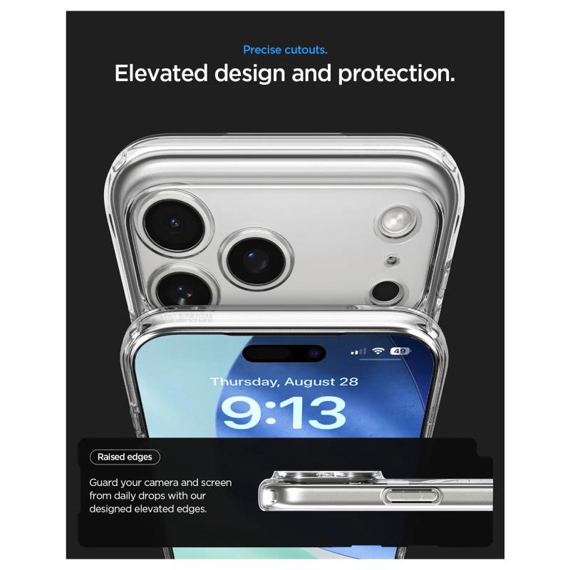 Θήκη TPU & PC Spigen Ultra Hybrid Mag Magsafe Apple iPhone 17 Pro Max Zero One Τιτάνιο