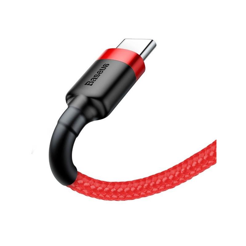 Καλώδιο Σύνδεσης USB 2.0 Baseus Cafule USB A σε USB C 18W 3A 1m Κόκκινο